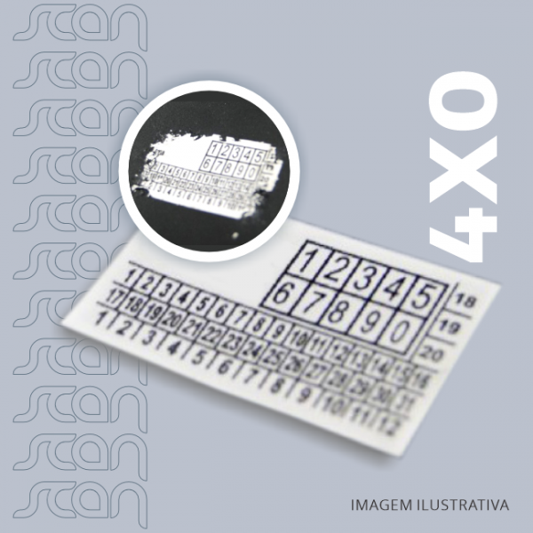 Mini Etiquetas Casca de OVO (Padrão) 1x1,5 cm