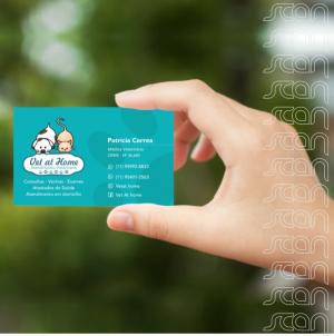 Cartão de Visita Couchê 300gr 9x5cm Impressão colorida | Frente e Verso  Fosco com verniz localizado 