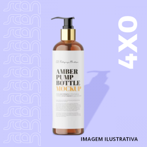 Rótulo para cosmético 5x10cm Adesivo a prova d´água 5x10 cm Impressão colorida apenas frente (4x0)  Meio corte 