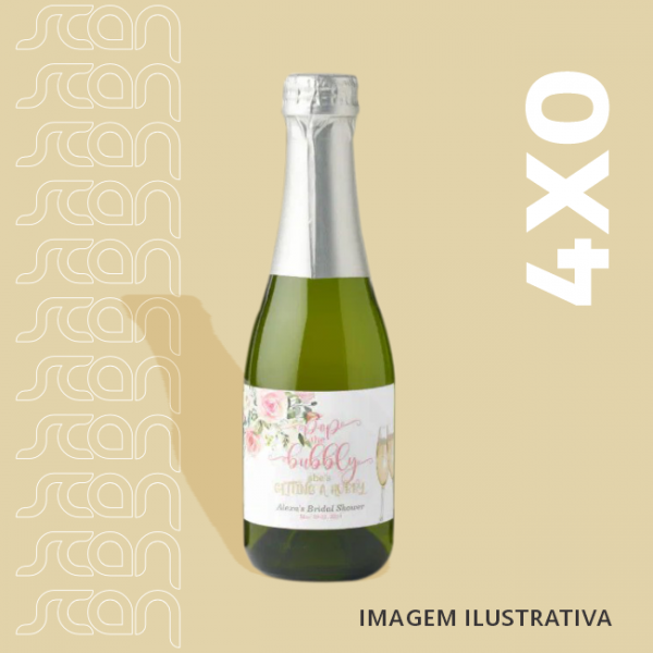Rótulo para Mini Garrafa Champanhe