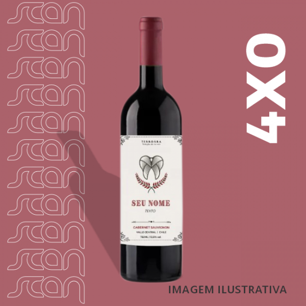 Rótulo para Garrafa Vinho